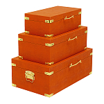 Комплект оранжевых чемоданов Golden Twigs варинант исполнения - 2 | Loft Concept в Кирове