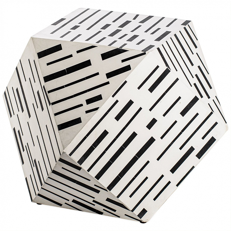 Табурет Black&white Indian Bone Inlay stool Черно-белый Табурет Black&white Indian Bone Inlay stool Черно-белый в Кирове | Loft Concept