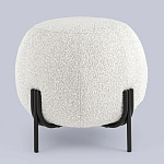 Пуф в ткани букле молочного цвета Pikelet варинант исполнения - 2 | Loft Concept в Кирове