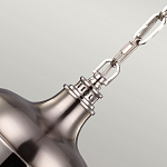 Подвесной светильник со стальным плафоном и белым матовым стеклянным шаром Feiss варинант исполнения - 4 | Loft Concept в Кирове