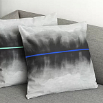 Чехол на подушку хлопковый Blake Boundaries Blue варинант исполнения - 4 | Loft Concept в Кирове