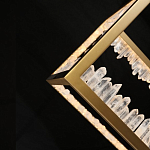 Настольная лампа прямоугольная с декоративными элементами в виде кристаллов Smooth Shine варинант исполнения - 4 | Loft Concept в Кирове