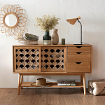 Зеркало из ротанга в форме цветка WICKER MIRROR 65  варинант исполнения - 3 | Loft Concept в Кирове