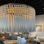 Люстра серая плетеная с кисточками Boho Tassel Chandelier варинант исполнения - 2 | Loft Concept в Кирове