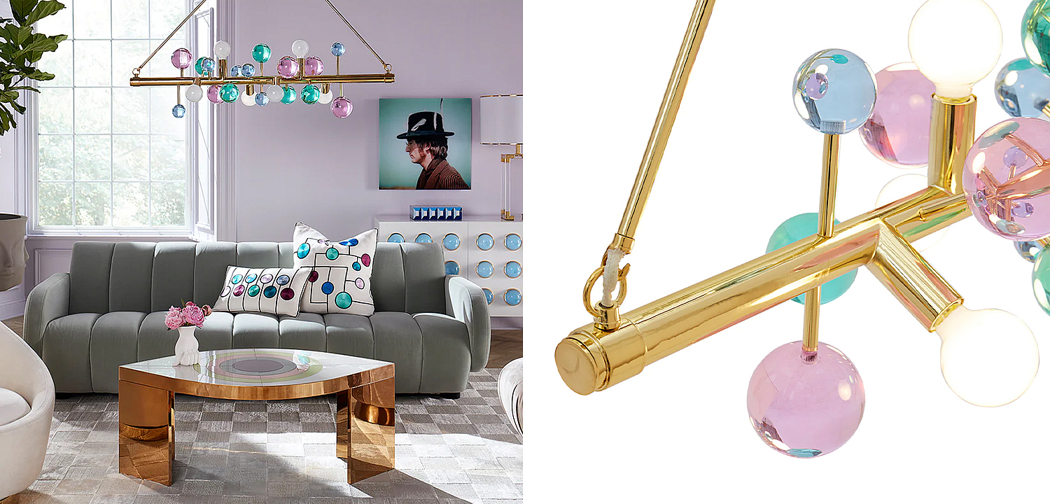 Светильник Jonathan Adler GLOBO SIX-LIGHT LINEAR CHANDELIER Multi Светильник Jonathan Adler GLOBO SIX-LIGHT LINEAR CHANDELIER Multi - Loft-Concept в Кирове