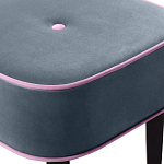 Квадратный мягкий пуф на черных ножках Winton Pouf Square варинант исполнения - 24 | Loft Concept в Кирове