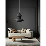 Подвесной вязаный черный светильник «Моника» варинант исполнения - 3 | Loft Concept в Кирове