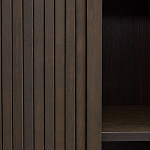 Буфет тёмно-коричневого цвета из ясеневого шпона с 2-мя раздвижными дверями Toinette варинант исполнения - 3 | Loft Concept в Кирове