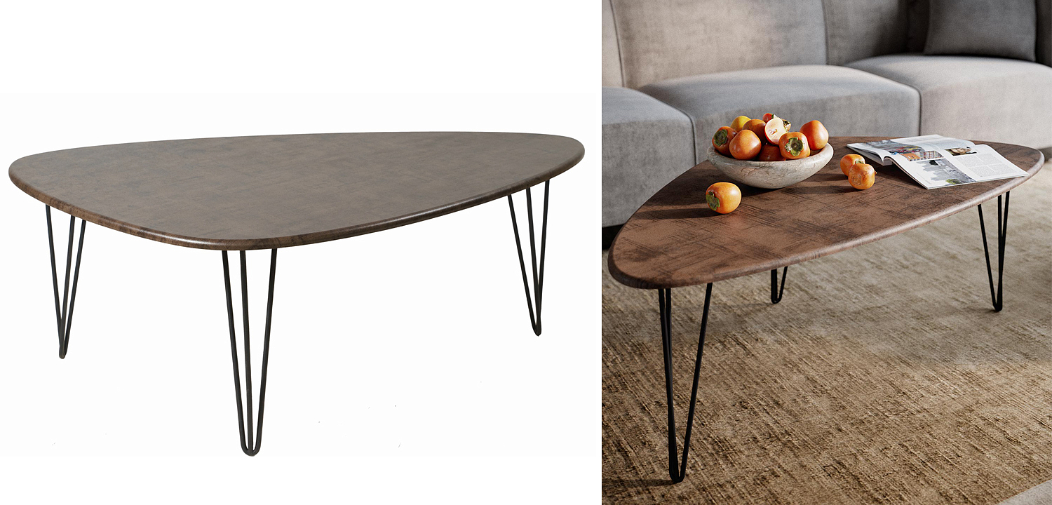 Кофейный стол Dorian Coffee Table brown Кофейный стол Dorian Coffee Table brown - Loft-Concept в Кирове