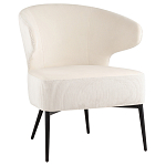 Современное мягкое кресло на металлических ножках Rakush Milk варинант исполнения - 1 | Loft Concept в Кирове