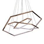 Люстра с 3-мя подвесами в виде шестиугольников Hexagon Horizontal варинант исполнения - 1 | Loft Concept в Кирове
