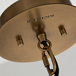 Подвесной светильник с узким цилиндрическим абажуром из черных вертикальных реек Kichler варинант исполнения - 4 | Loft Concept в Кирове