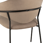 Коричневый стул с обивкой из искусственной замши Alexis варинант исполнения - 7 | Loft Concept в Кирове