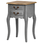 Прикроватная тумба из массива березы серая Grey Montmartre Provence Bedside Table варинант исполнения - 1 | Loft Concept в Кирове