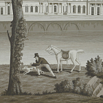 Обои ручная роспись Monuments of Paris Eau Forte on scenic paper варинант исполнения - 2 | Loft Concept в Кирове