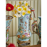 Ваза с птичкой из фарфора с бронзовыми элементами Garden of Eden варинант исполнения - 6 | Loft Concept в Кирове