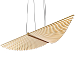 Люстра в виде распахнутых крыльев из тонких металлических планок Flight of Freedom варинант исполнения - 4 | Loft Concept в Кирове