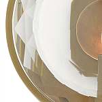 Бра круглое с прозрачным рельефным плафоном Crystal Prism варинант исполнения - 1 | Loft Concept в Кирове