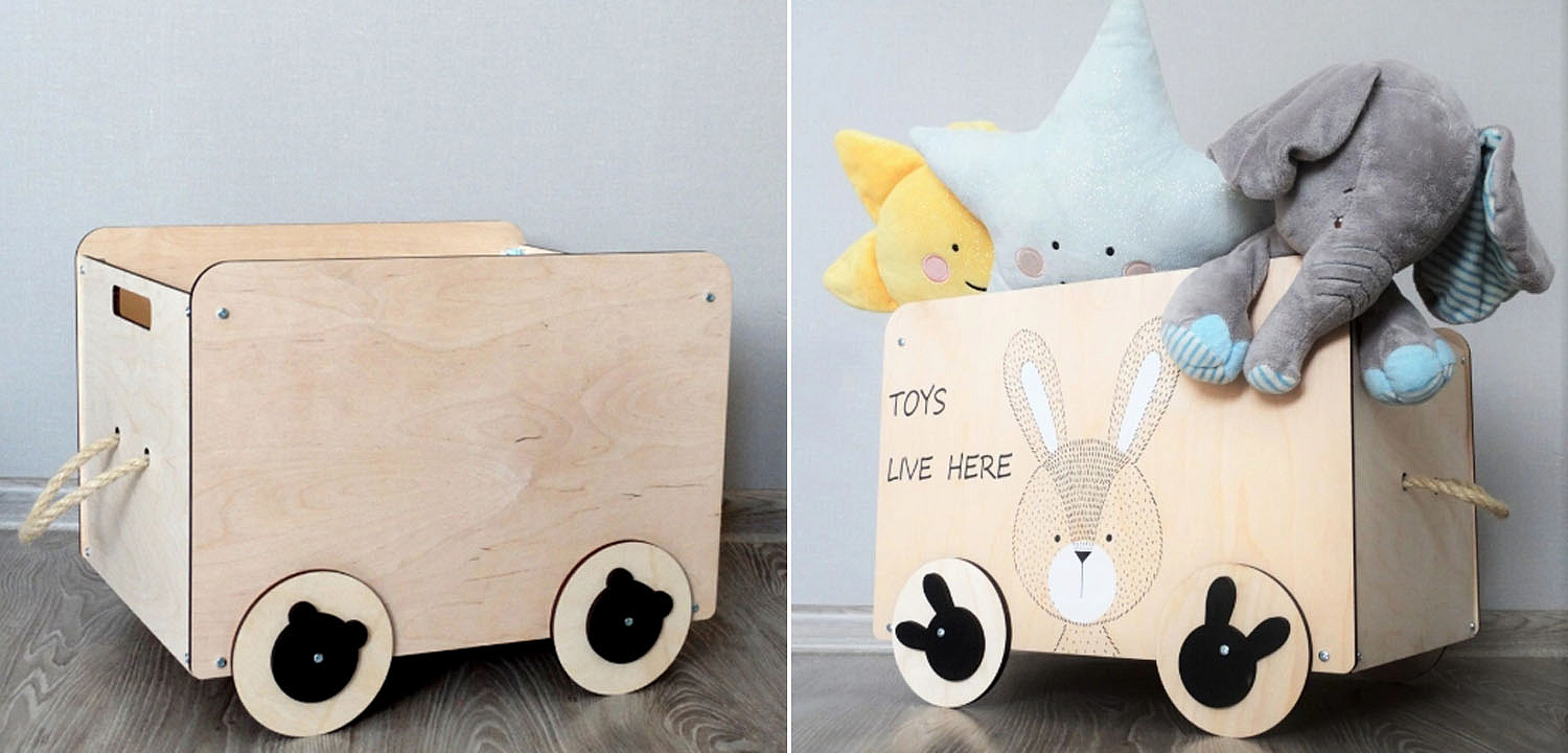 Ящик Wooden Box Bunny Ящик Wooden Box Bunny - Loft-Concept в Кирове