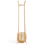 Напольная вешалка с корзиной из ротанга Trina Wicker Floor Hanger варинант исполнения - 3 | Loft Concept в Кирове