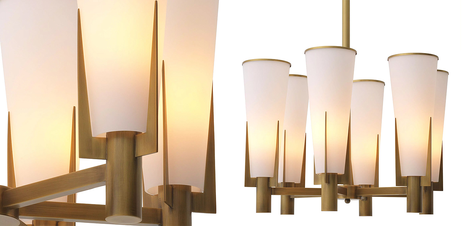 Люстра Eichholtz Chandelier Dino Brass Люстра Eichholtz Chandelier Dino Brass - Loft-Concept в Кирове