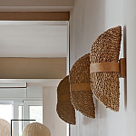 Бра плетеное из ротанга Chainmail варинант исполнения - 1 | Loft Concept в Кирове