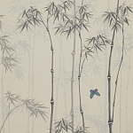 Обои ручная роспись Distant Bamboo Special Colourway on white dyed paper варинант исполнения - 1 | Loft Concept в Кирове