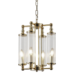 Люстра 4-мя прозрачными цилиндрическими плафонами Jeanette варинант исполнения - 1 | Loft Concept в Кирове