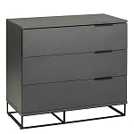 Комод цвета графит с 3-мя ящиками Strict Lines  варинант исполнения - 1 | Loft Concept в Кирове