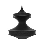 Подвесной вязаный черный светильник «Моника» варинант исполнения - 1 | Loft Concept в Кирове