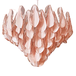 Люстра из стекляных розовых лепестков Petalled Illuminator варинант исполнения - 3 | Loft Concept в Кирове
