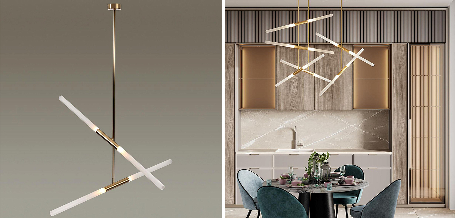 Светильник Gold Delta Light 4 lamp Светильник Gold Delta Light 4 lamp - Loft-Concept в Кирове
