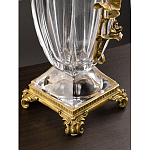 Ваза из прозрачного стекла с бронзовой вставкой в виде цветущей ветви Eden Garden porcelain and bronze варинант исполнения - 4 | Loft Concept в Кирове