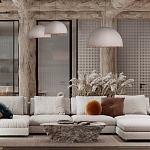 Подвесной светильник в форме купола белого цвета с ажурной бахромой Tactile Line варинант исполнения - 12 | Loft Concept в Кирове