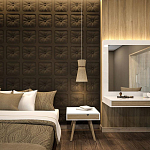 Гипсовая 3D Панель M-106 варинант исполнения - 1 | Loft Concept в Кирове