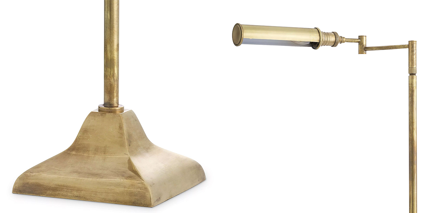 Торшер Eichholtz Floor Lamp Kingston Brass Торшер Eichholtz Floor Lamp Kingston Brass - Loft-Concept в Кирове
