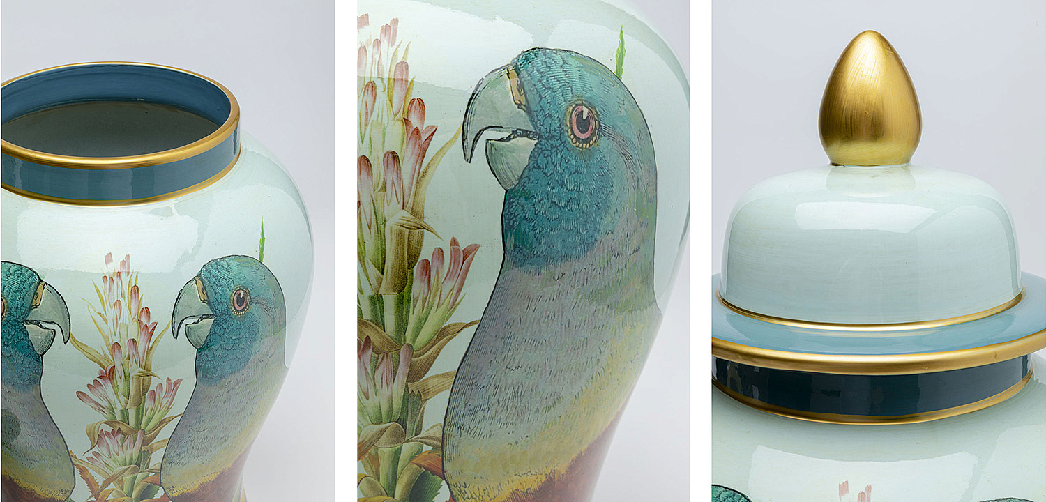 Ваза Porcelain Vase Parrots Ваза Porcelain Vase Parrots - Loft-Concept в Кирове