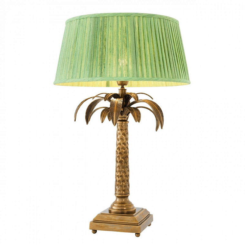 Настольная лампа Eichholtz Table Lamp Oceania Латунь Античная полированная Зеленый Настольная лампа Eichholtz Table Lamp Oceania Латунь Античная полированная Зеленый в Кирове | Loft Concept