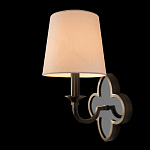 Бра с белым текстильным абажуром и фигурным основанием с зеркальной вставкой Vitorino варинант исполнения - 15 | Loft Concept в Кирове