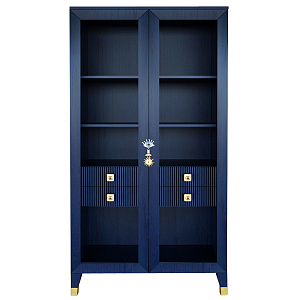 Дизайнерский шкаф витрина Elsa Dreams Blue с 4-мя ящиками