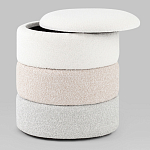 Пуф Three Colors в ткани букле из трех цветов  варинант исполнения - 3 | Loft Concept в Кирове