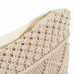 Чехол на подушку с макраме бежевого цвета Macrame варинант исполнения - 3 | Loft Concept в Кирове