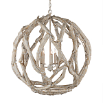 Люстра круглая в виде веток деревьев Natural Driftwood варинант исполнения - 1 | Loft Concept в Кирове