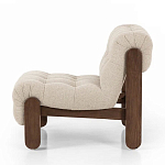 Кресло с деревянным каркасом и обивкой из ткани букле Medieval Furniture варинант исполнения - 1 | Loft Concept в Кирове