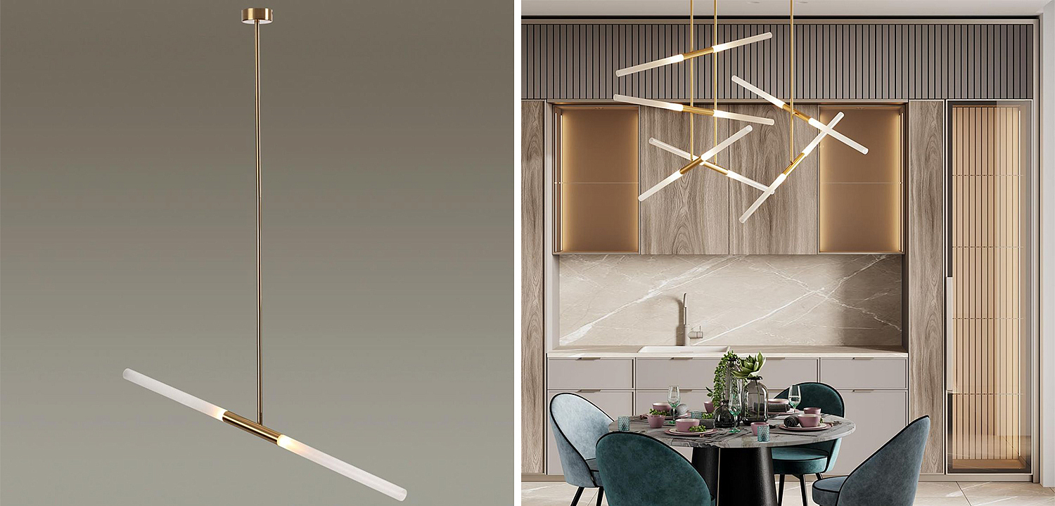 Светильник Gold Delta Light 2 lamp Светильник Gold Delta Light 2 lamp - Loft-Concept в Кирове