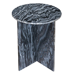 Столик кофейный с столешницей из черного мрамора Compact Black Marble Table варинант исполнения - 1 | Loft Concept в Кирове
