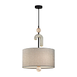 Люстра с серым тканевым плафоном Flourish варинант исполнения - 2 | Loft Concept в Кирове