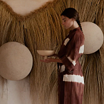 Большая дизайнерская Инсталляция из соломы RAFFIA Installation  варинант исполнения - 1 | Loft Concept в Кирове