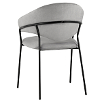 Серый стул с обивкой из искусственной замши Alexis варинант исполнения - 5 | Loft Concept в Кирове