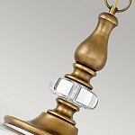 Люстра подвесная цвета латунь с прозрачным овальным стеклянным плафоном Hinkley варинант исполнения - 8 | Loft Concept в Кирове